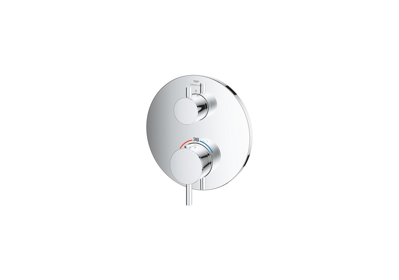 Atrio mitigeur thermostatique 1 sortie avec vanne d'arrêt Chromé - 24357000 - Grohe