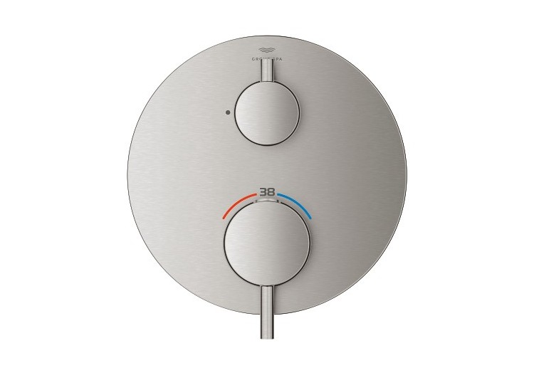 Atrio mitigeur thermostatique 1 sortie avec vanne d'arrêt Supersteel - 24357DC0 - Grohe