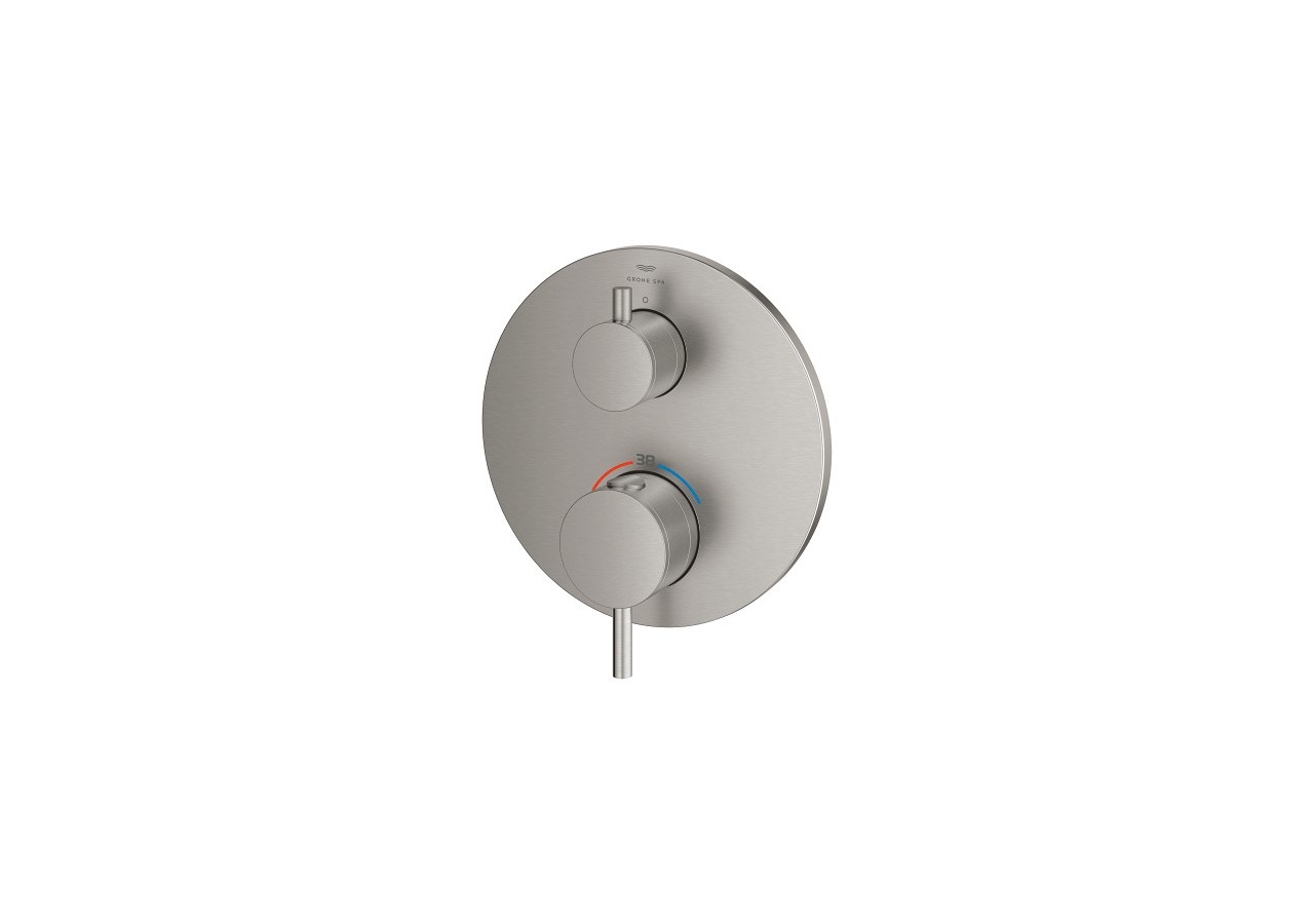 Atrio mitigeur thermostatique 1 sortie avec vanne d'arrêt Supersteel - 24357DC0 - Grohe