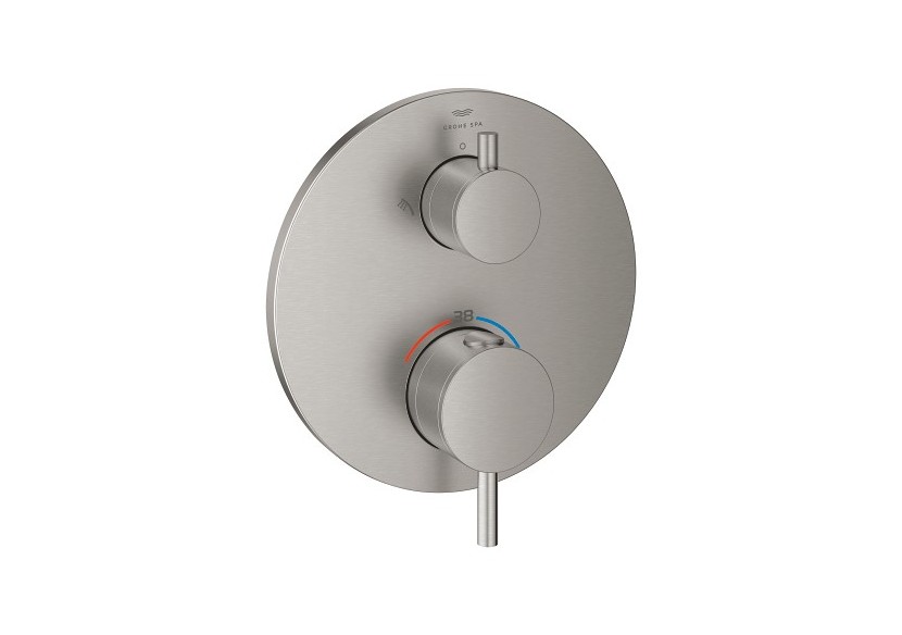 Atrio mitigeur thermostatique 2 sorties avec inverseur douche de tête / douchette Supersteel - 24358DC0 - Grohe