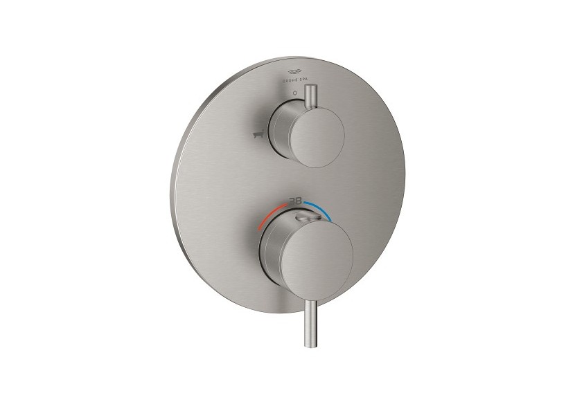 Atrio mitigeur thermostatique 2 sorties bain/douchette à main avec inverseur Supersteel - 24359DC0 - Grohe