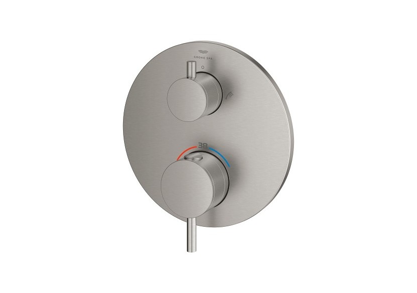 Atrio mitigeur thermostatique 2 sorties bain/douchette à main avec inverseur Supersteel - 24359DC0 - Grohe