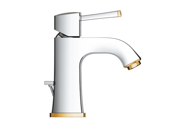Grandera mitigeur monocommande lavabo taille m Chromé/doré - 24369IG0 - Grohe 2