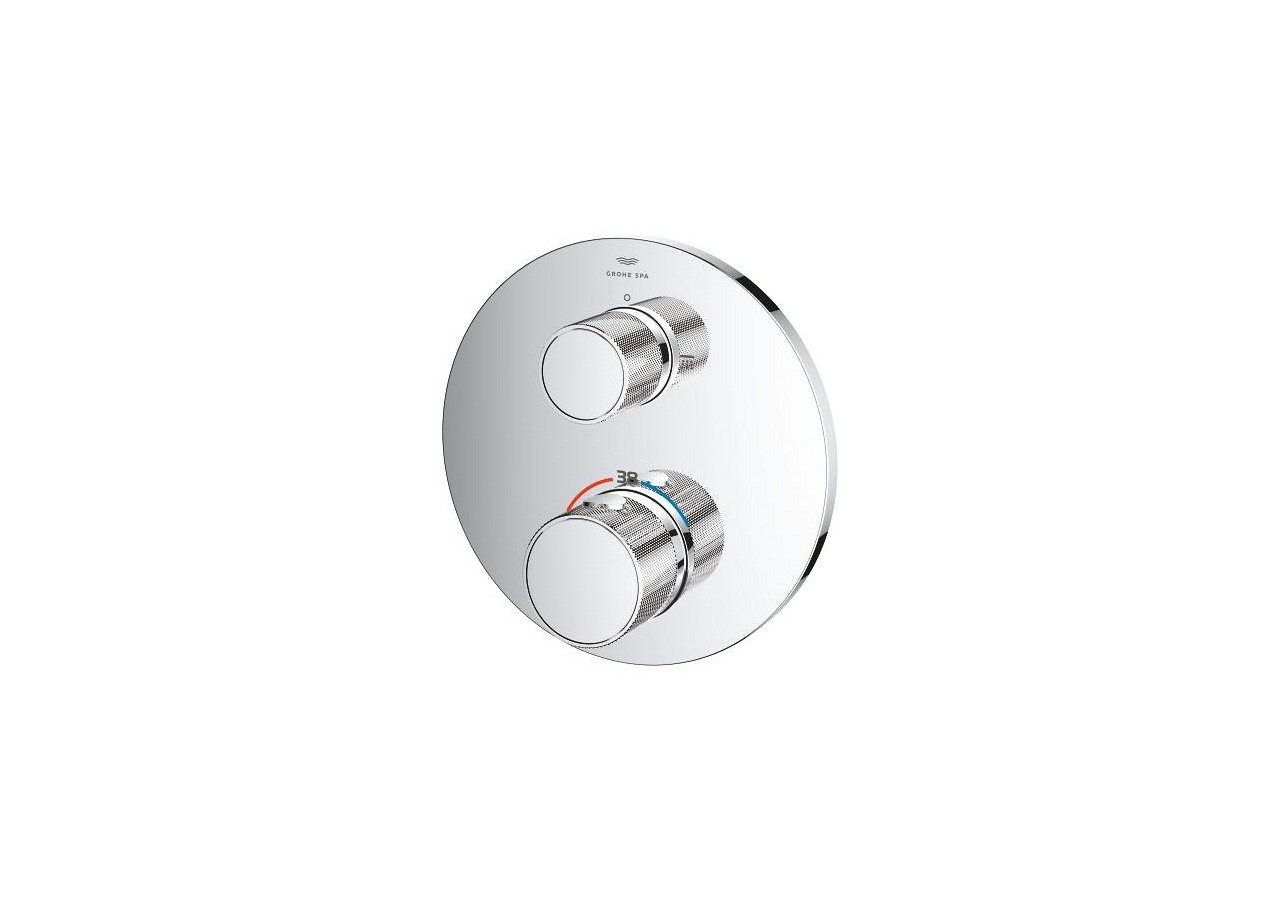 Atrio collection privée mitigeur thermostatique 2 sorties vanne débit + inverseur intégré Chromé - 24396000 - Grohe