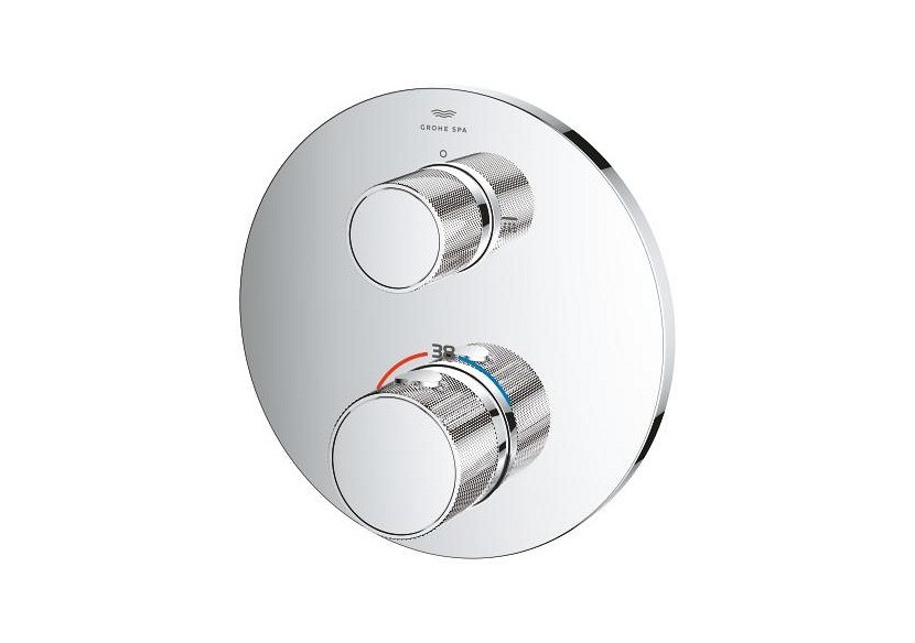 Atrio collection privée mitigeur thermostatique 2 sorties vanne débit + inverseur intégré Chromé - 24396000 - Grohe