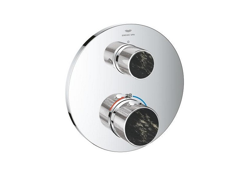 Atrio collection privée mitigeur thermostatique 2 sorties vanne débit + inverseur intégré Chromé - 24396000 - Grohe