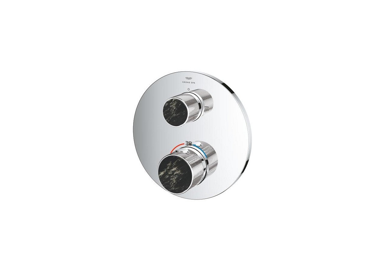 Atrio collection privée mitigeur thermostatique 2 sorties vanne débit + inverseur intégré Chromé - 24396000 - Grohe
