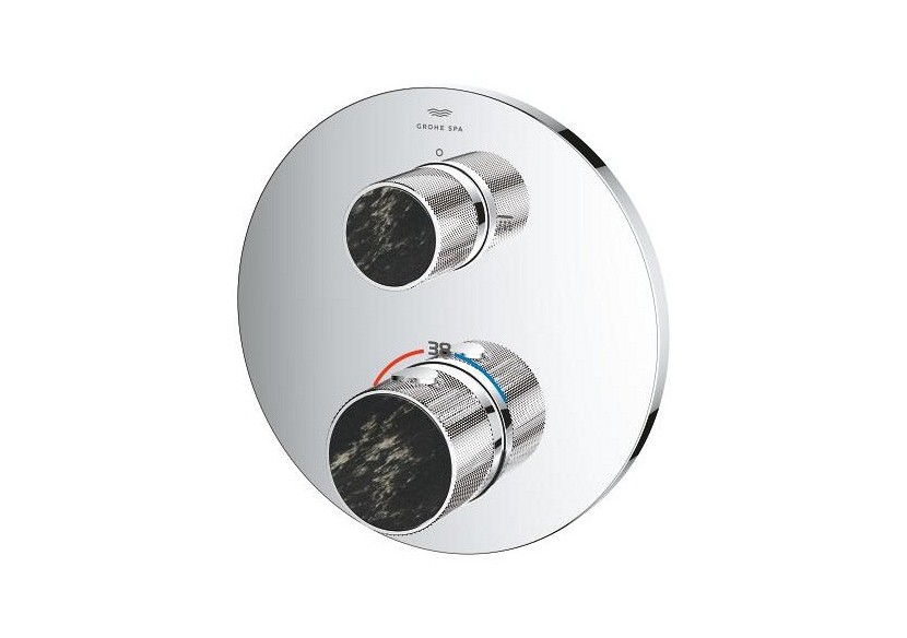 Atrio collection privée mitigeur thermostatique 2 sorties vanne débit + inverseur intégré Chromé - 24396000 - Grohe