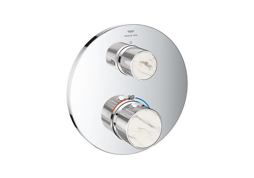 Atrio collection privée mitigeur thermostatique 2 sorties vanne débit + inverseur intégré Chromé - 24396000 - Grohe