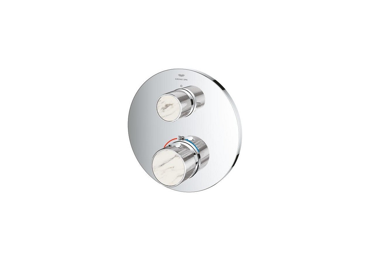 Atrio collection privée mitigeur thermostatique 2 sorties vanne débit + inverseur intégré Chromé - 24396000 - Grohe