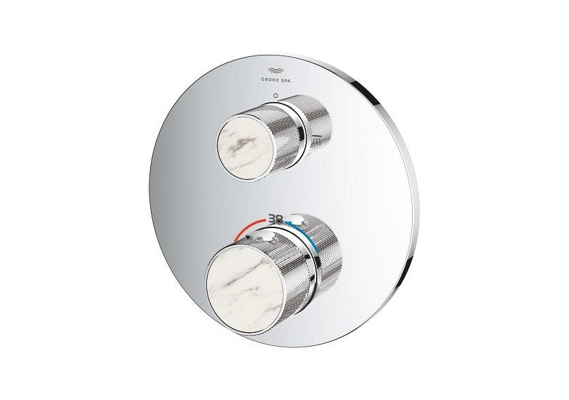 Atrio collection privée mitigeur thermostatique 2 sorties vanne débit + inverseur intégré Chromé - 24396000 - Grohe