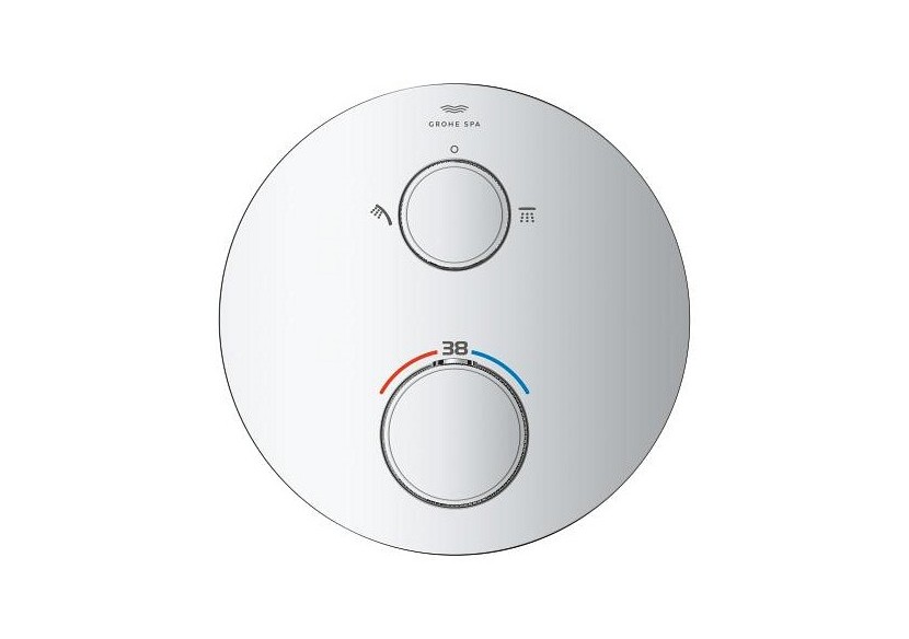 Atrio collection privée mitigeur thermostatique 2 sorties vanne débit + inverseur intégré Chromé - 24396000 - Grohe