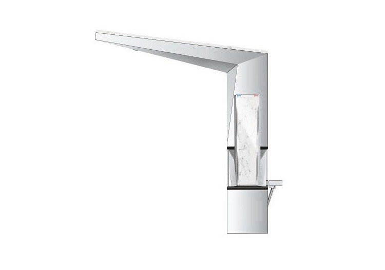 Allure brillant collection privée mitigeur monocommande lavabo taille l Chromé - 24408000 - Grohe 2
