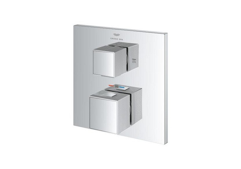 Allure brillant mitigeur thermostatique 2 sorties avec inverseur douche de tête / douchette Chromé - 24428000 - Grohe