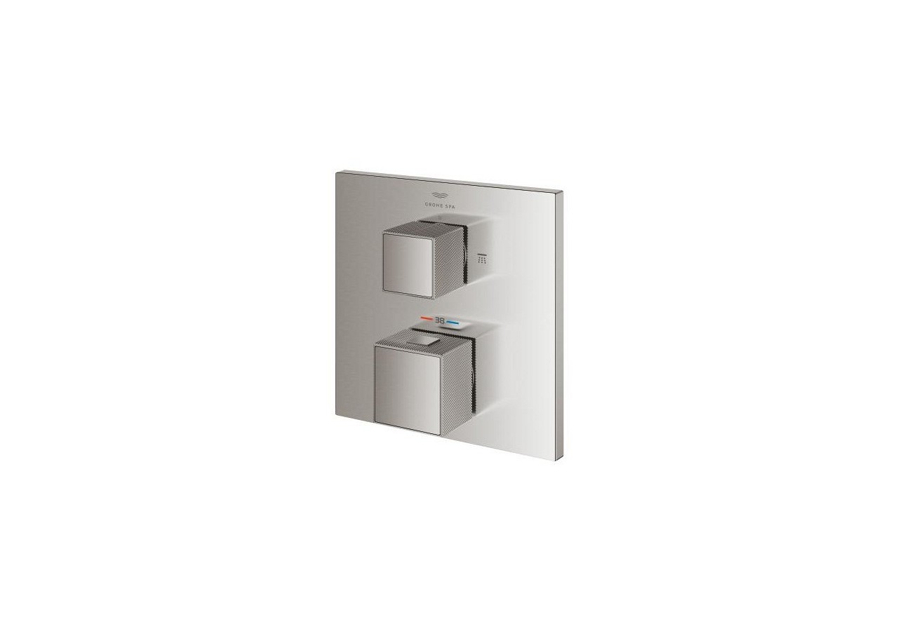 Allure brillant mitigeur thermostatique 2 sorties avec inverseur douche de tête / douchette Supersteel - 24428DC0 - Grohe