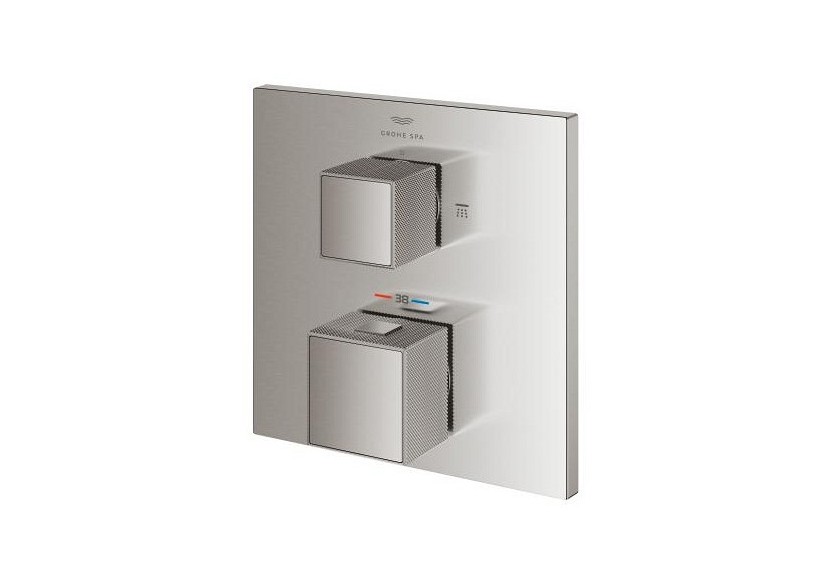 Allure brillant mitigeur thermostatique 2 sorties avec inverseur douche de tête / douchette Supersteel - 24428DC0 - Grohe