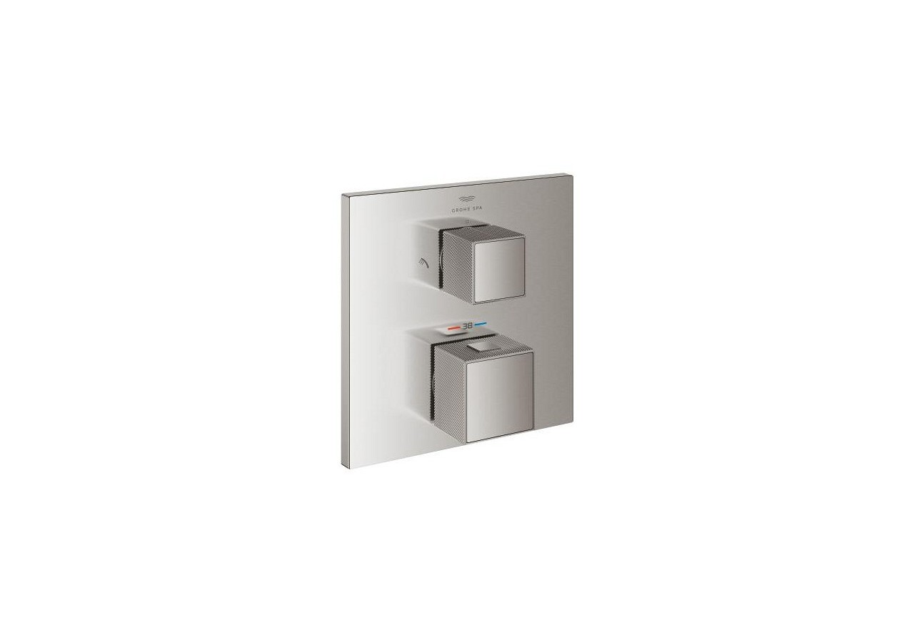 Allure brillant mitigeur thermostatique 2 sorties avec inverseur douche de tête / douchette Supersteel - 24428DC0 - Grohe