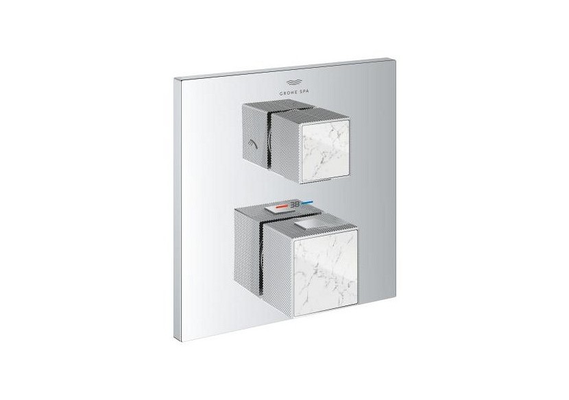 Allure brillant mitigeur thermostatique 2 sorties avec inverseur douche de tête / douchette Chromé - 24429000 - Grohe
