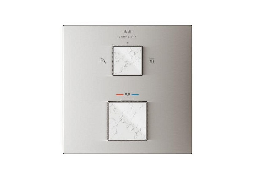 Allure brillant mitigeur thermostatique 2 sorties avec inverseur douche de tête / douchette Supersteel - 24429DC0 - Grohe