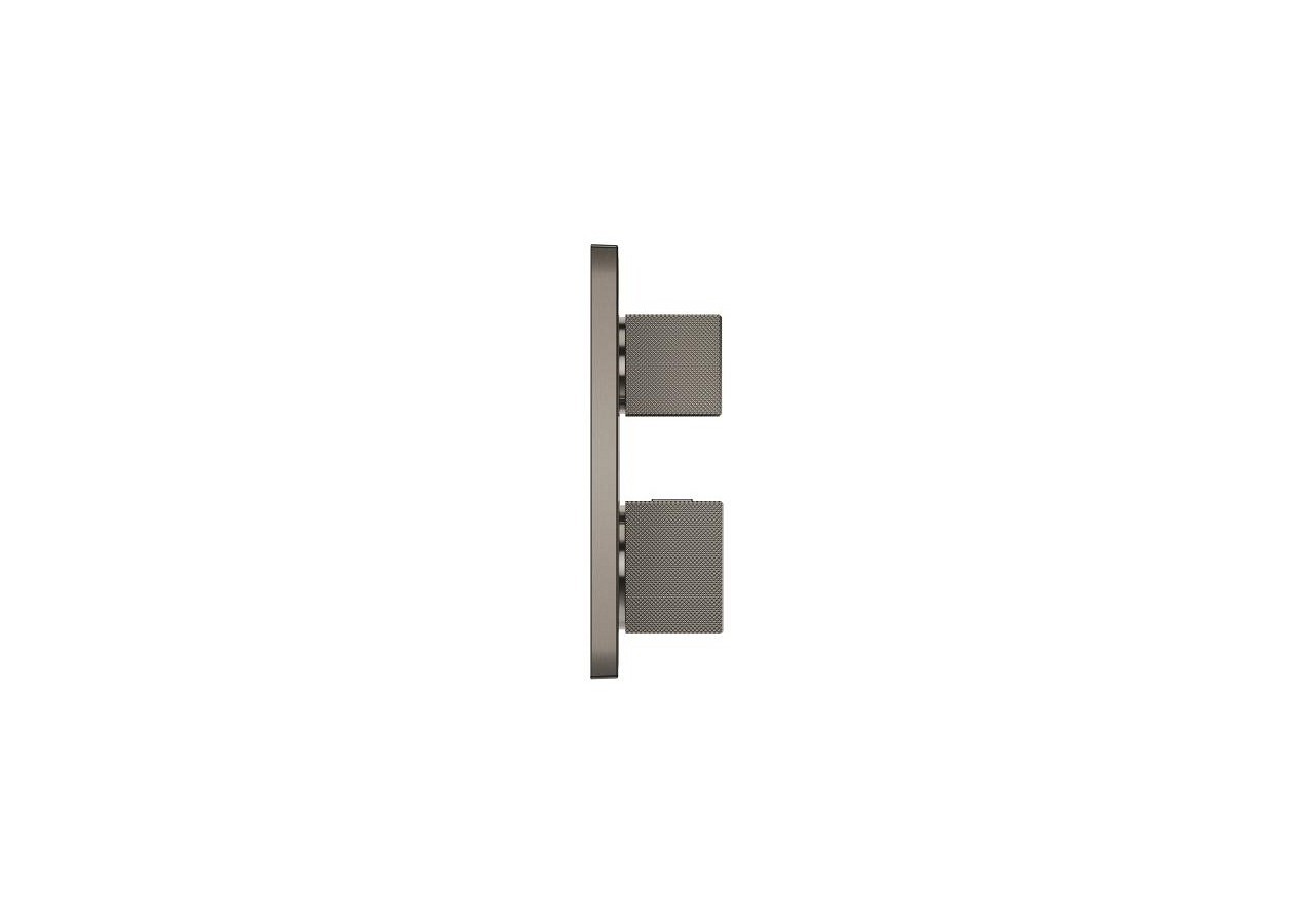 Allure brillant mitigeur thermostatique 2 sorties inverseur douche de tête/douchette Hard Graphite brossé - 24430AL0 - Grohe