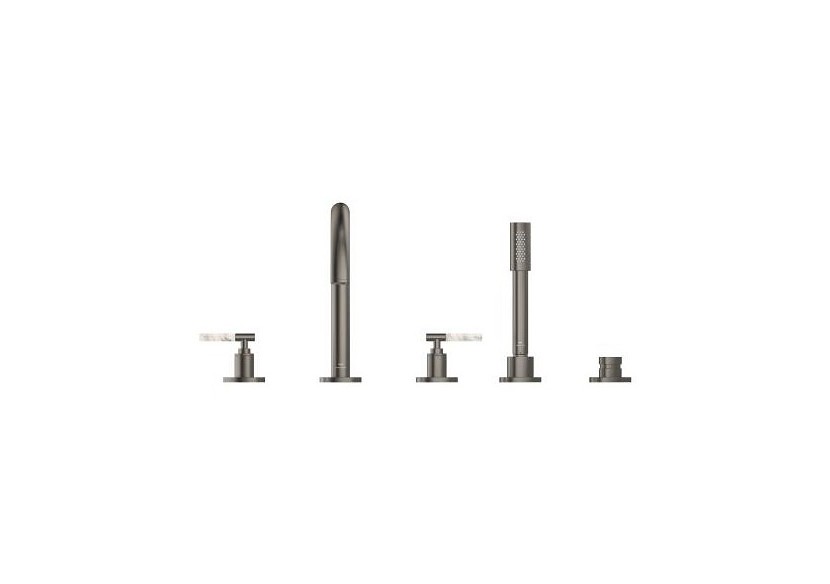 Atrio collection privée mélangeur bain/douche 5 trous Hard Graphite brossé - 25224AL0 - Grohe