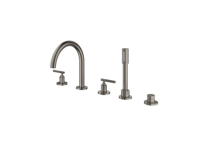 Atrio collection privée mélangeur bain/douche 5 trous Hard Graphite brossé - 25224AL0 - Grohe
