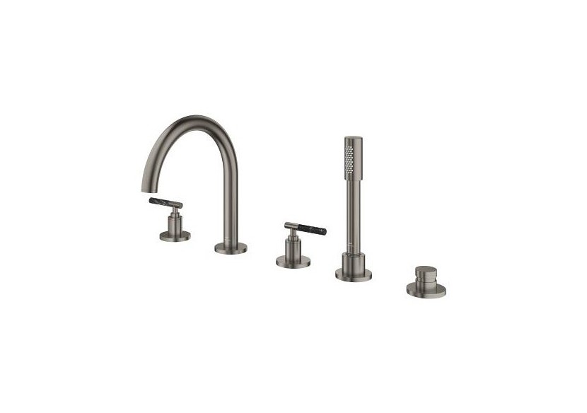Atrio collection privée mélangeur bain/douche 5 trous Hard Graphite brossé - 25224AL0 - Grohe