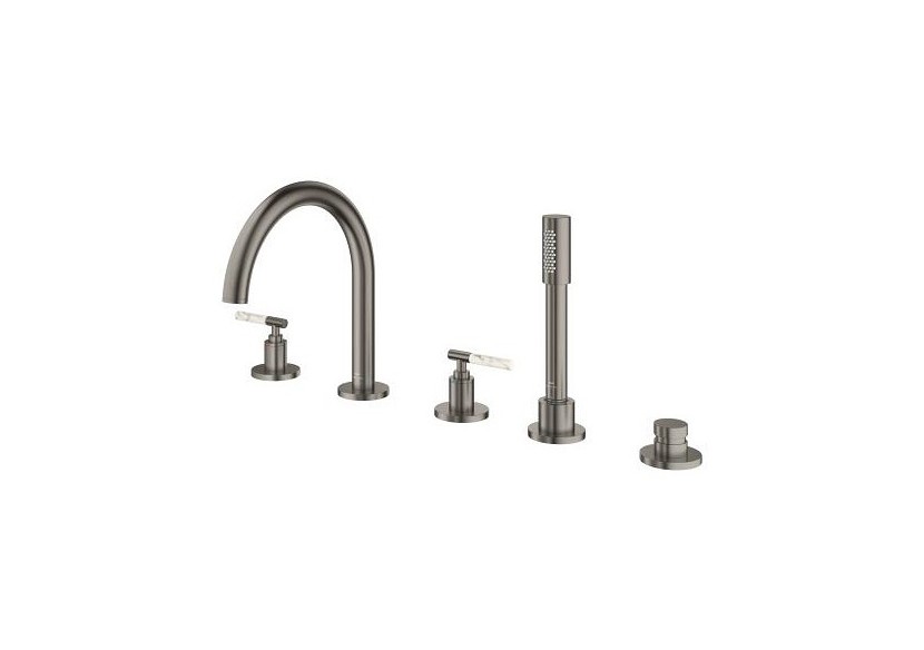 Atrio collection privée mélangeur bain/douche 5 trous Hard Graphite brossé - 25224AL0 - Grohe