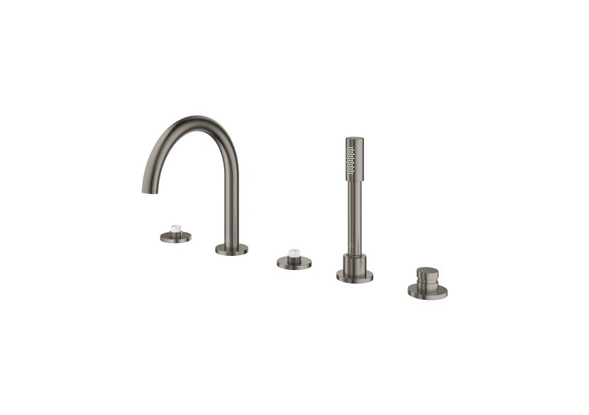 Atrio collection privée mélangeur bain/douche 5 trous Hard Graphite brossé - 25224AL0 - Grohe