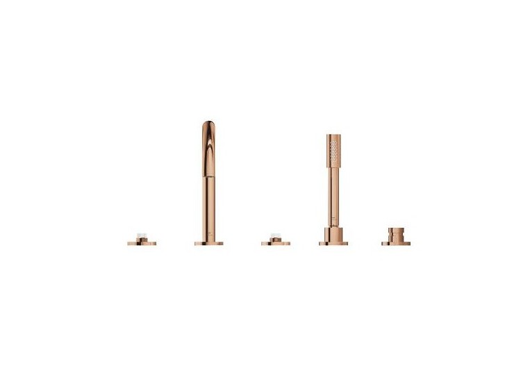 Atrio collection privée mélangeur bain/douche 5 trous Warm Sunset - 25224DA0 - Grohe 2