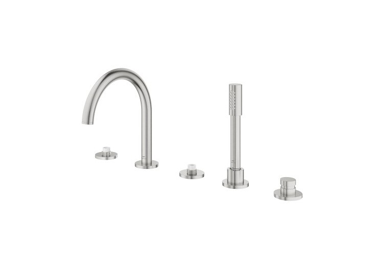 Atrio collection privée mélangeur bain/douche 5 trous Supersteel - 25224DC0 - Grohe 2