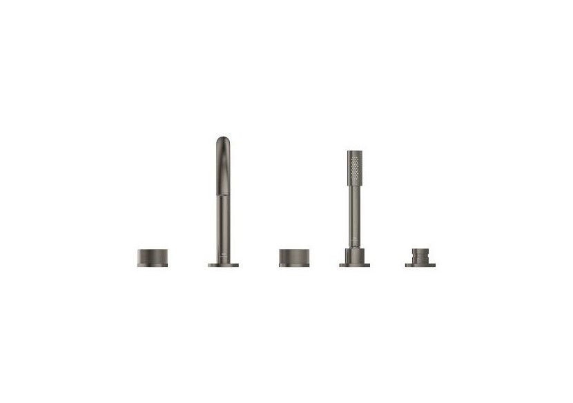 Atrio collection privée mélangeur bain/douche 5 trous Hard Graphite brossé - 25226AL0 - Grohe