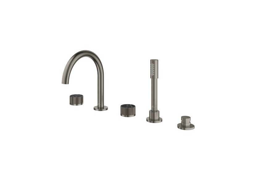 Atrio collection privée mélangeur bain/douche 5 trous Hard Graphite brossé - 25226AL0 - Grohe
