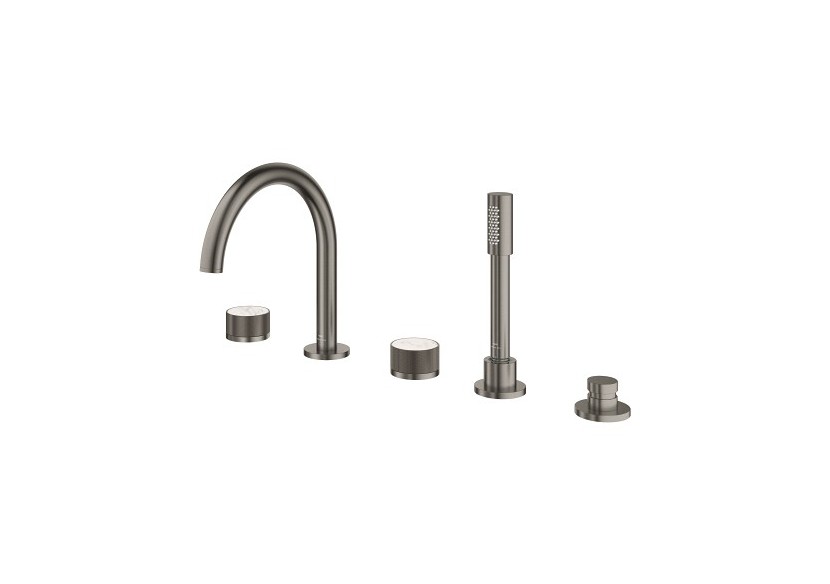 Atrio collection privée mélangeur bain/douche 5 trous Hard Graphite brossé - 25226AL0 - Grohe
