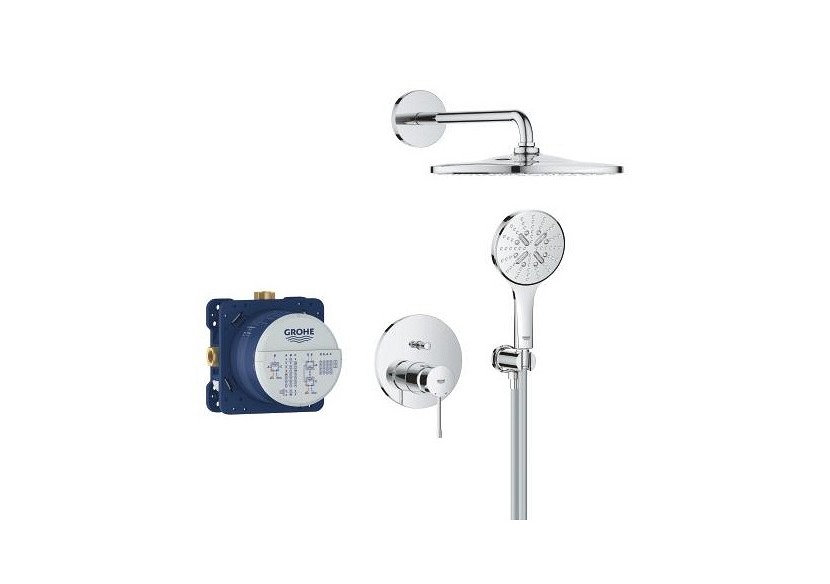 Essence ensemble de douche encastré avec rainshower mono 310 Chromé - 25287000 - Grohe