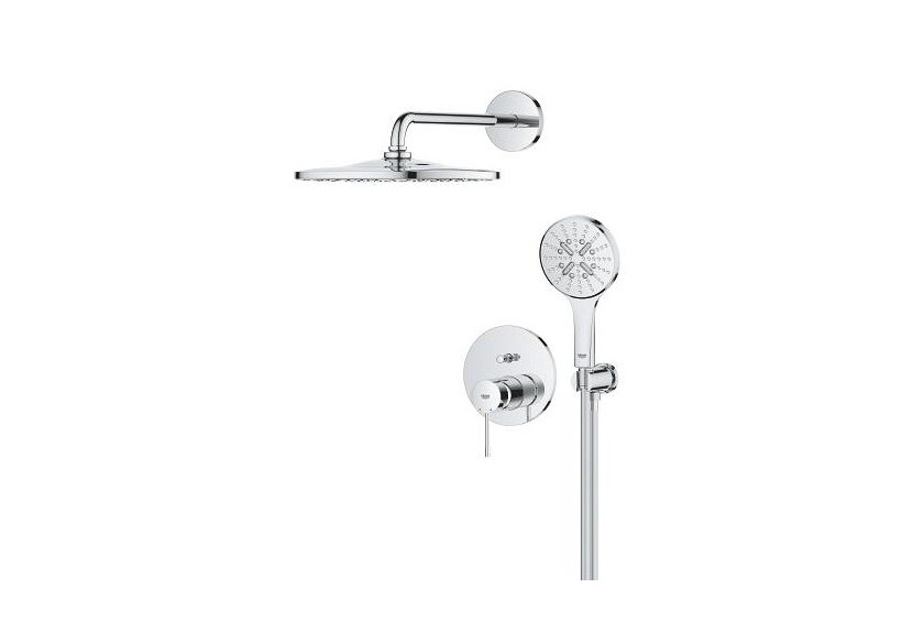 Essence ensemble de douche encastré avec rainshower mono 310 Chromé - 25287000 - Grohe