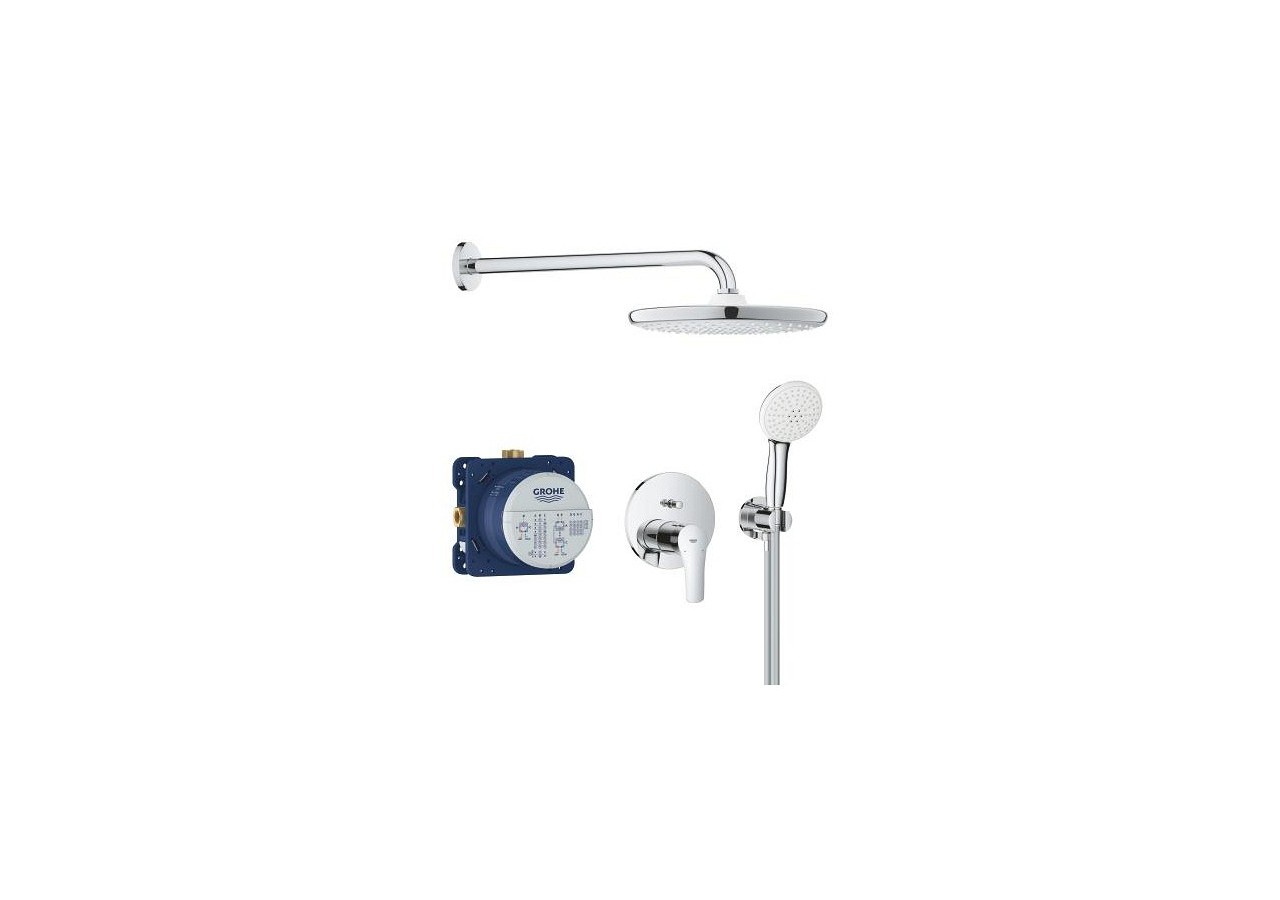 Eurosmart ensemble de douche encastré avec tempesta 250 Chromé - 25288000 - Grohe