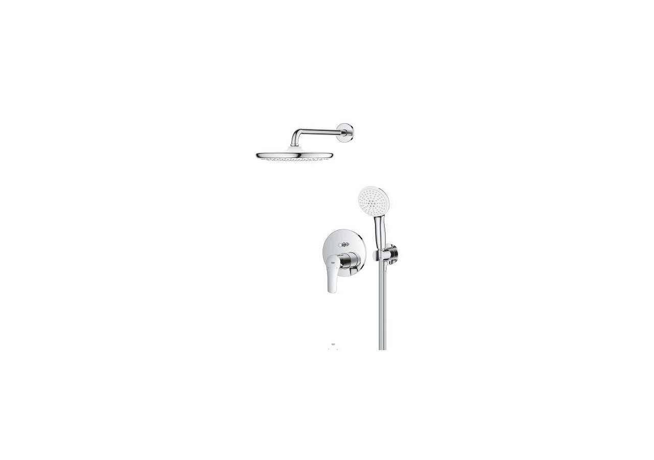 Eurosmart ensemble de douche encastré avec tempesta 250 Chromé - 25288000 - Grohe