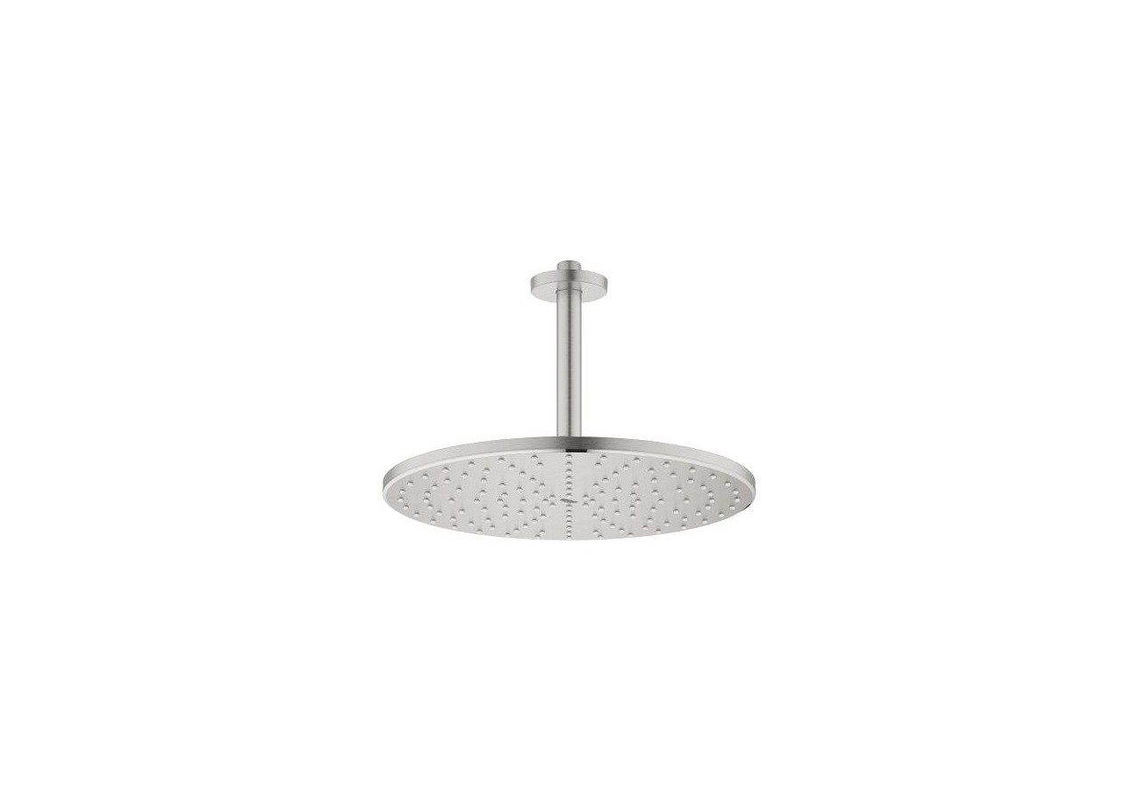 Rainshower mono 310 ensemble douche de tête et bras plafonnier 142 mm, 1 jet Supersteel - 26560DC0 - Grohe