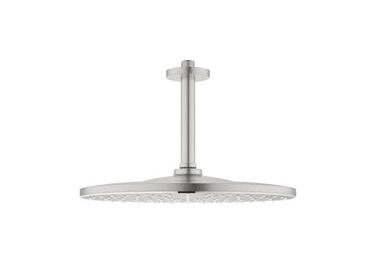 Rainshower mono 310 ensemble douche de tête et bras plafonnier 142 mm, 1 jet Supersteel - 26560DC0 - Grohe 2