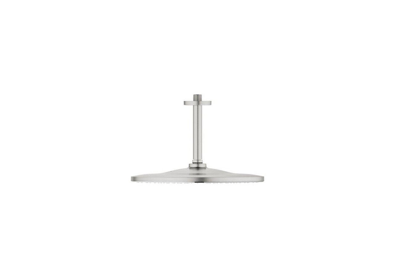 Rainshower mono 310 ensemble douche de tête et bras plafonnier 142 mm, 1 jet Supersteel - 26560DC0 - Grohe