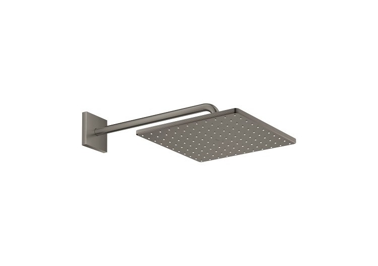 Rainshower mono 310 cube ensemble douche de tête et bras 422 mm, 1 jet Hard Graphite brossé - 26564AL0 - Grohe