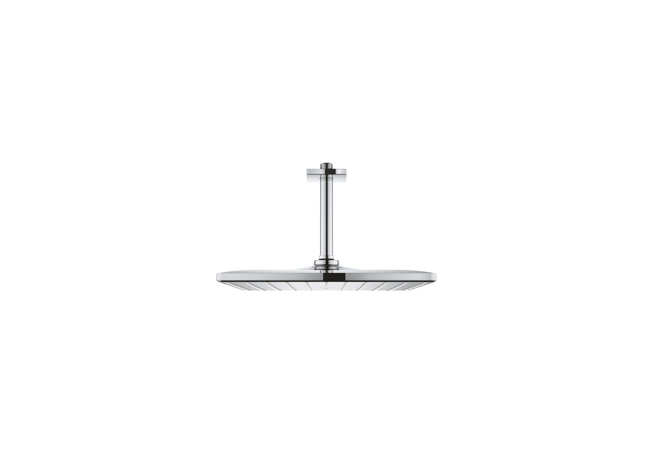 Rainshower mono 310 cube ensemble douche de tête et bras plafonnier 142 mm, 1 jet Chromé - 26566000 - Grohe