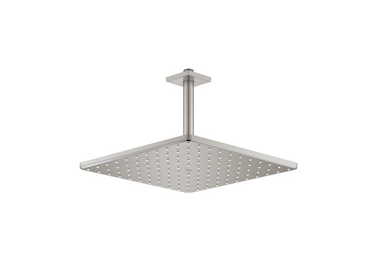 Rainshower mono 310 cube ensemble douche de tête et bras plafonnier 142 mm, 1 jet Supersteel - 26566DC0 - Grohe