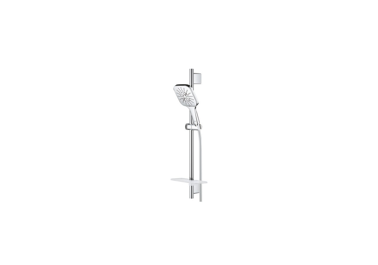 Rainshower smartactive 130 cube ensemble de douche 3 jets avec barre Chromé - 26584000 - Grohe