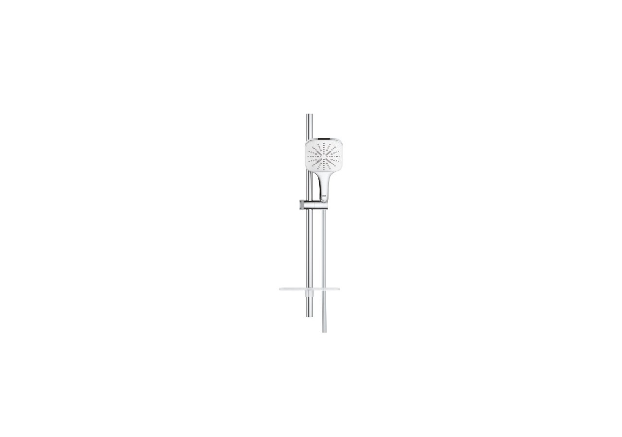 Rainshower smartactive 130 cube ensemble de douche 3 jets avec barre Blanc - 26584LS0 - Grohe