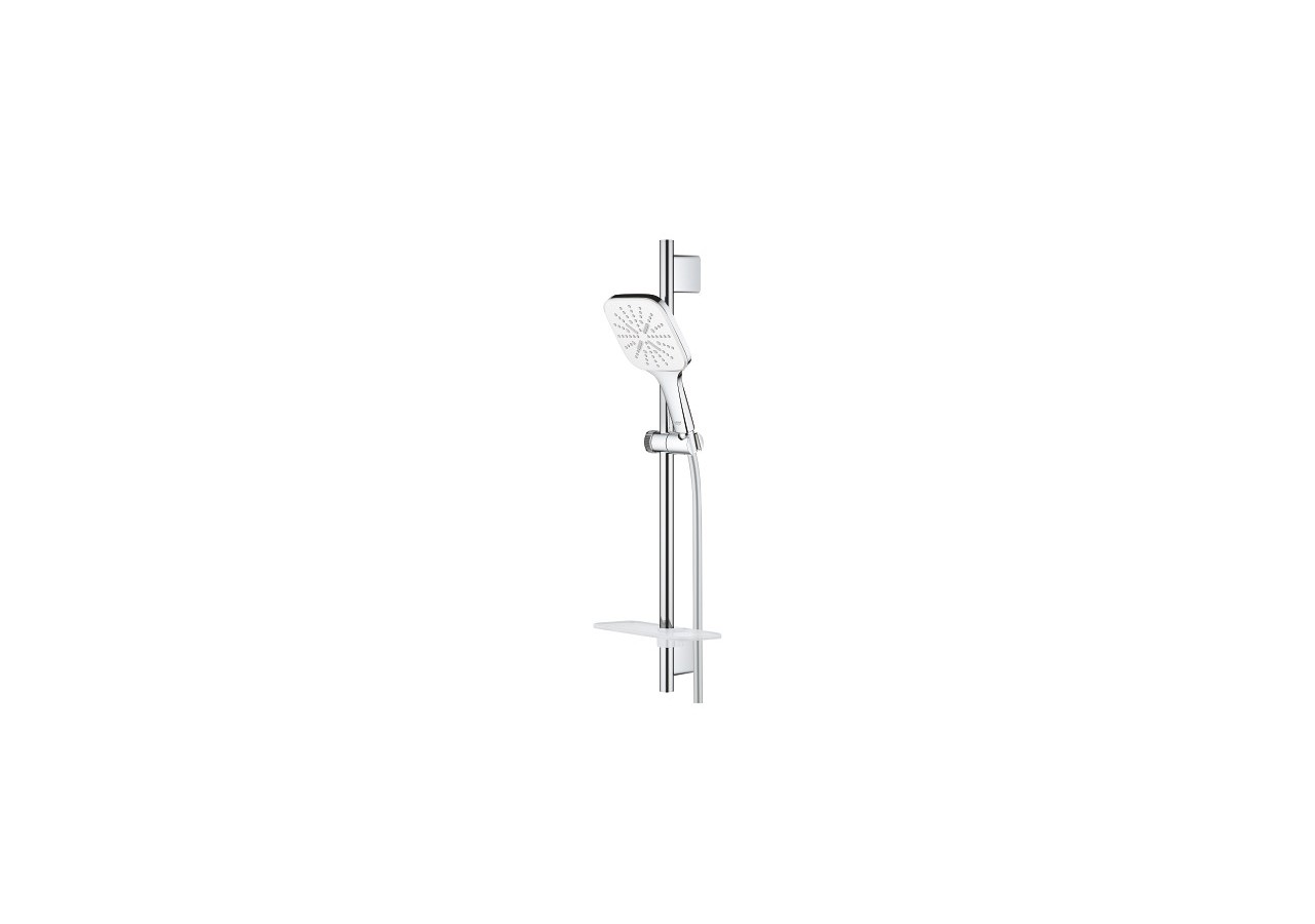 Rainshower smartactive 130 cube ensemble de douche 3 jets avec barre Blanc - 26584LS0 - Grohe