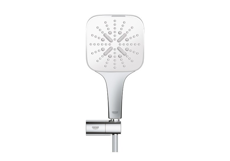 Rainshower smartactive 130 cube ensemble de douche 3 jets avec support mural Blanc - 26588LS0 - Grohe