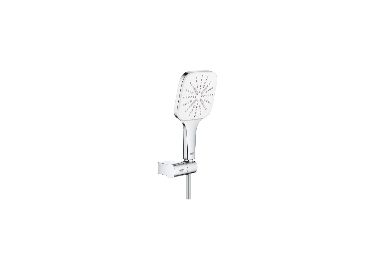 Rainshower smartactive 130 cube ensemble de douche 3 jets avec support mural Blanc - 26588LS0 - Grohe