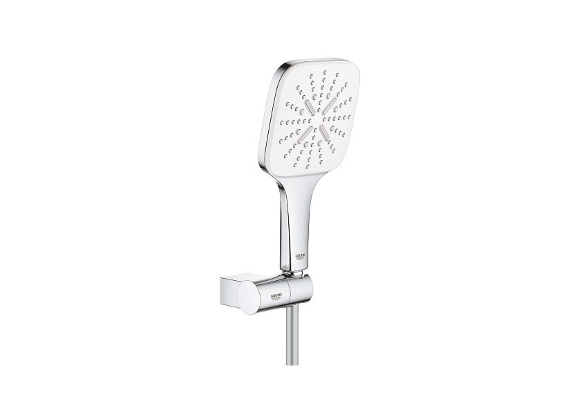 Rainshower smartactive 130 cube ensemble de douche 3 jets avec support mural Blanc - 26588LS0 - Grohe